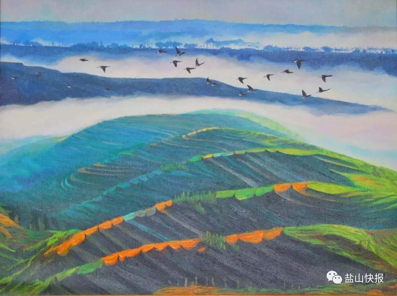 �ӱ�����;��ɽ�������Ŀ�����滭��